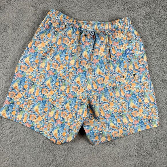 Peter Millar Seaside Tiki Time Print Swim Trunks Mens Size Small - Picture 5 of 9